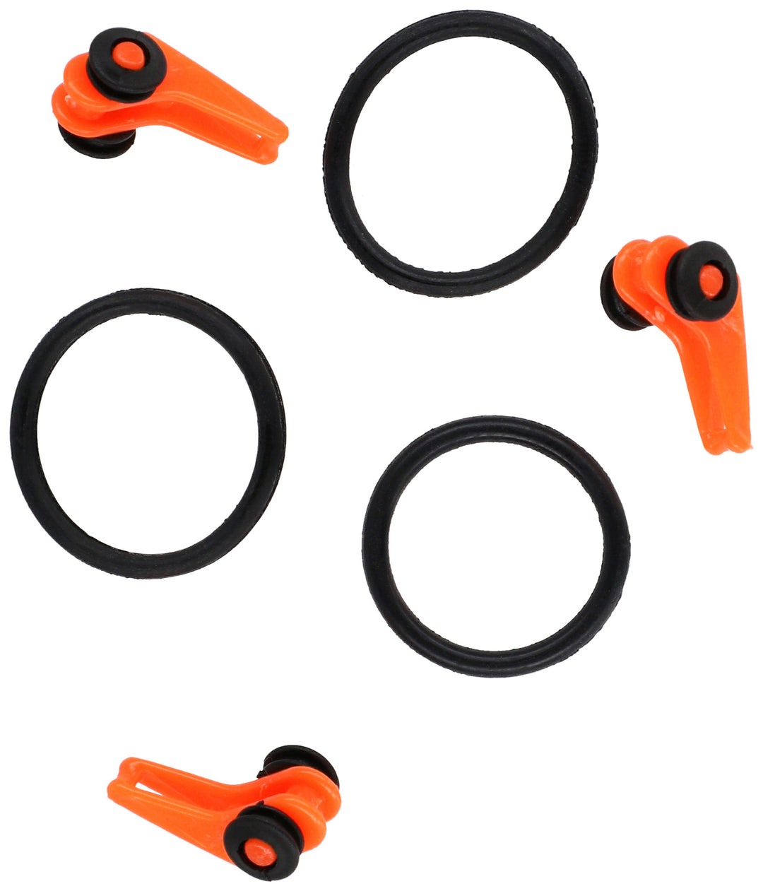 CLIP - FÜR HAKEN EINSTELLBAR - ORANGE - 3 Stck.