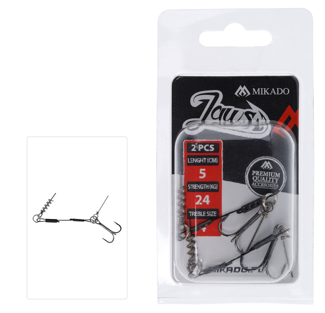 STINGER - JAWS SCHRAUBE UND SOFT LURE PIN - 5cm x 24kg - 2 Stck.