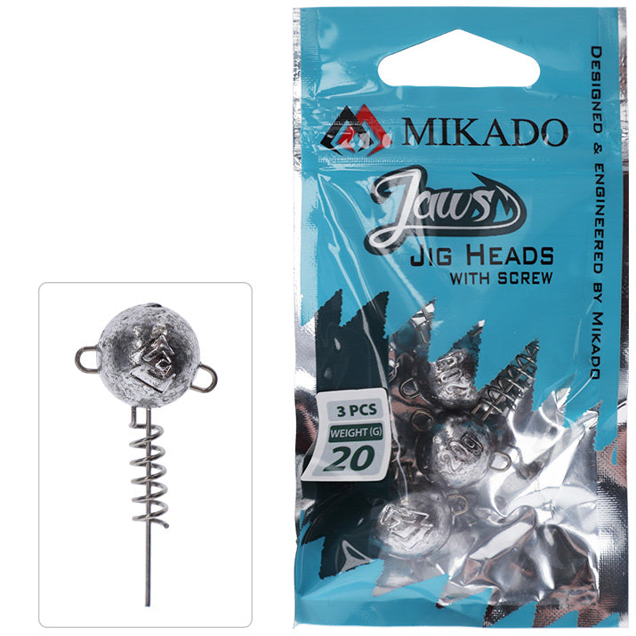BLEIKOPF - JAWS MIT SCHRAUBE 10g - 3 Stck.