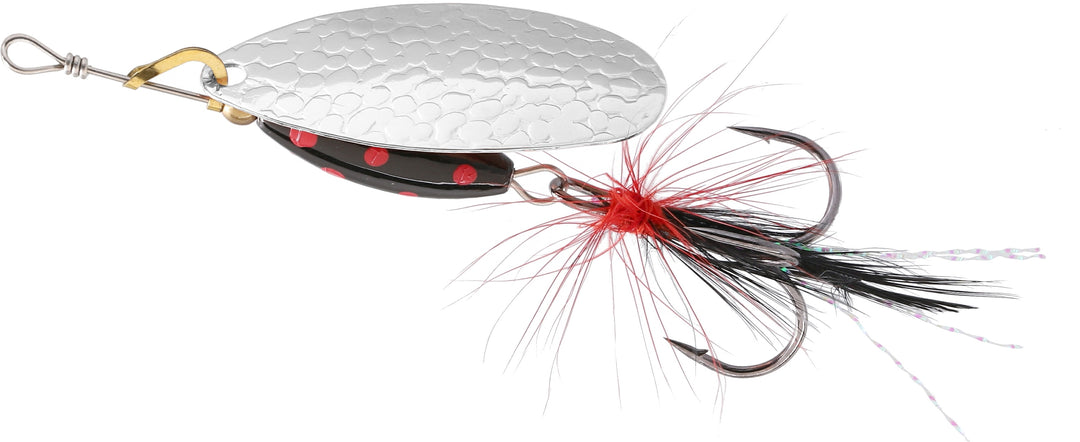 SPINNER - M-GRUB nr 4 SILBER / BLACK TIGER - 1 Stck.