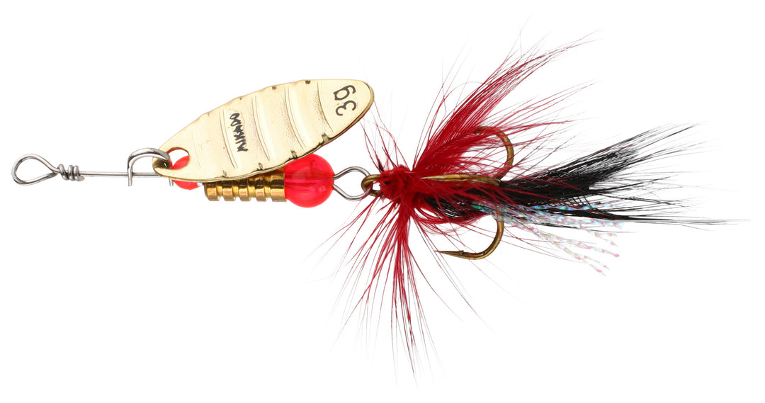 SPINNER - STREAM FOLDED MIT QUASTE 3g - GOLD - 1 Stck.
