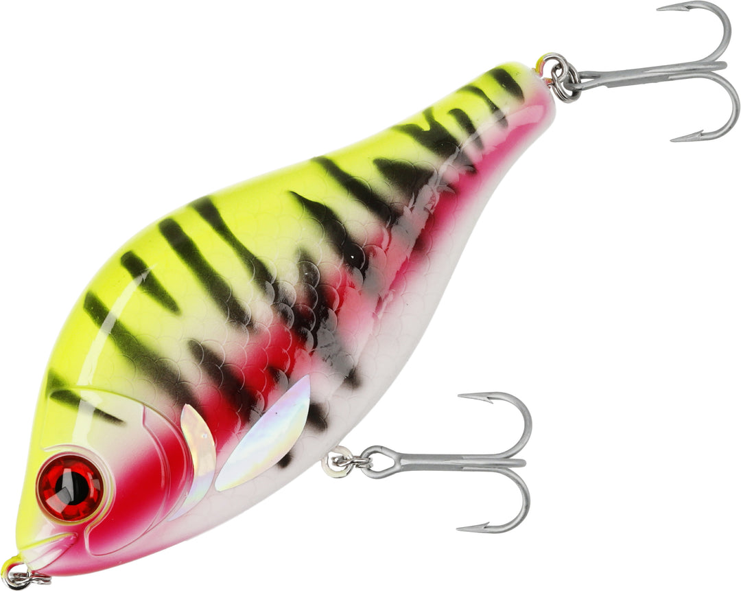 WOBBLER - MFT JERK - 13cm / LEMON TIGER SINKEND - 1 Stck.