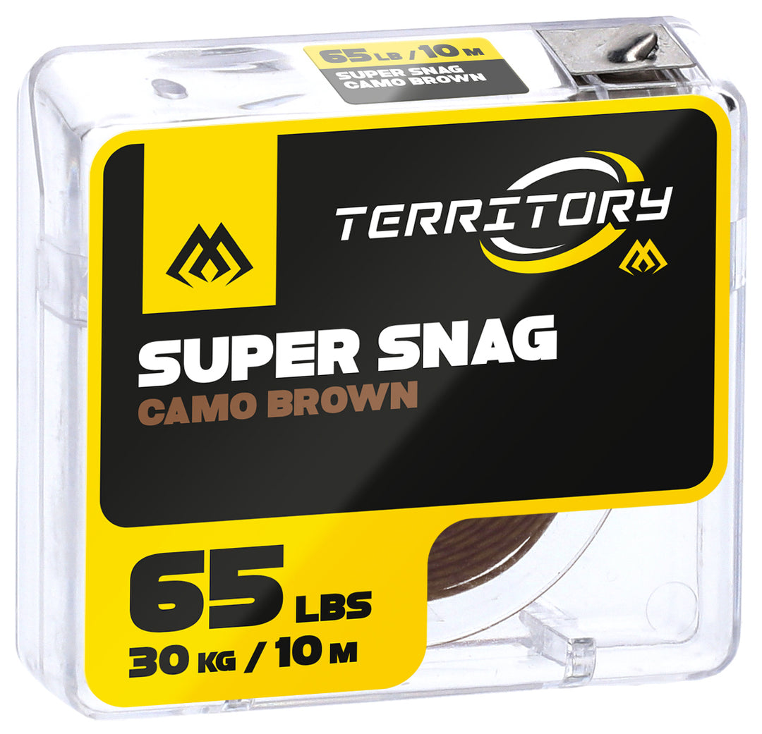 BRAID HOOKLINK - SUPER SNAG - 65lbs/10m - CAMO BROWN - 1 pcs.