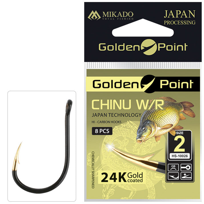HAKEN - GOLDEN POINT - CHINU W/R NR. 10 GB - 10 Stck.