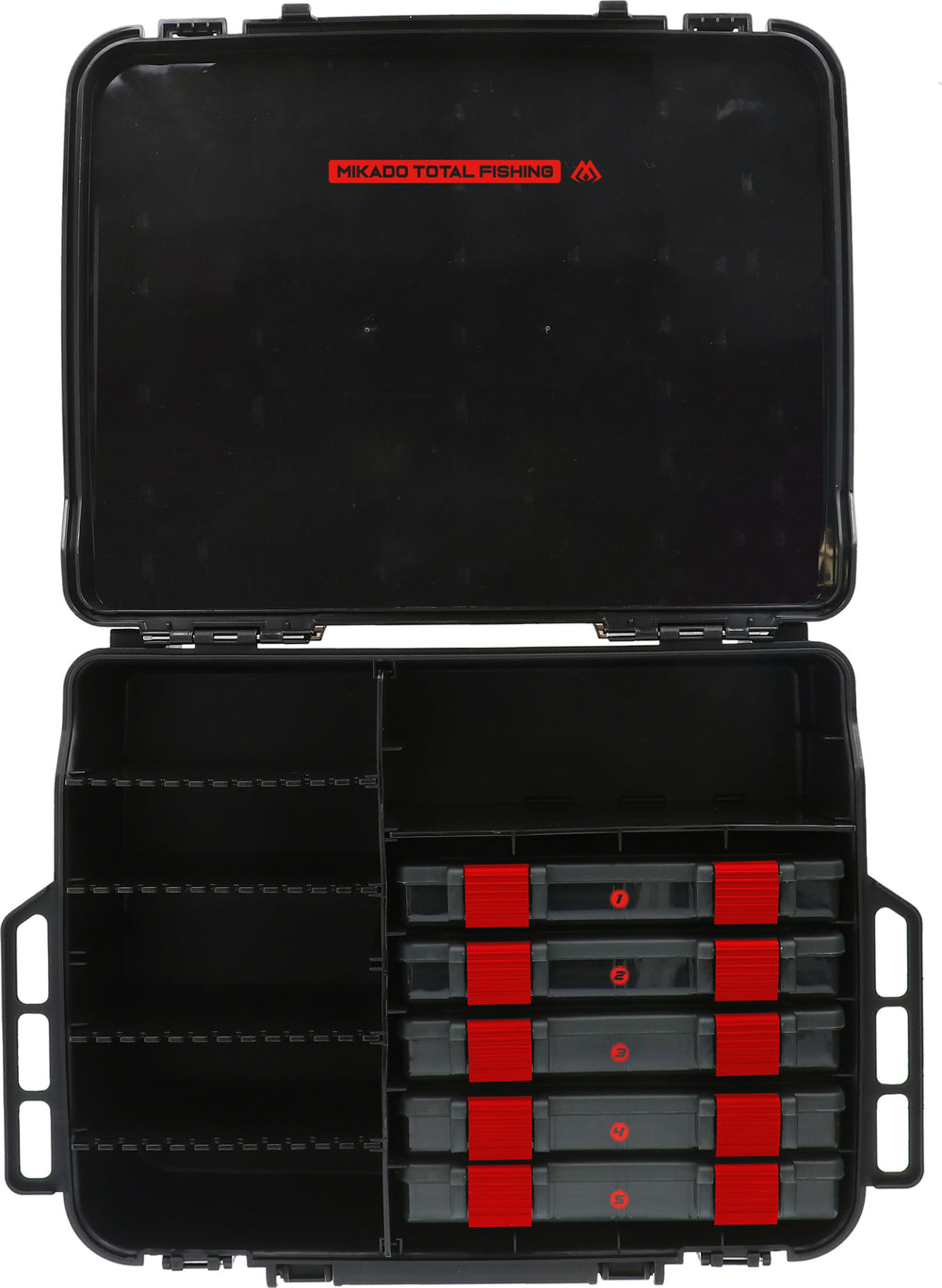 BOX - TWO-COMPARTMENT JAWS (47x34x19cm) - BLACK - 1 pcs.