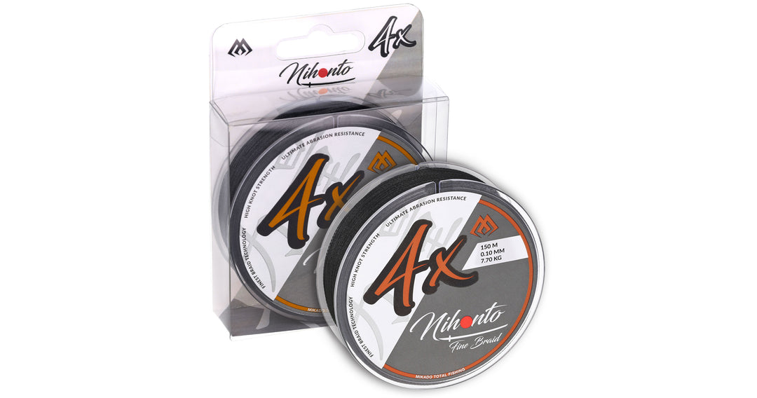 GEFLOCHTENE SCHNÜRE - NIHONTO FINE BRAID - 0.35mm/33.4kg/150m - SCHWARZ - 1 Spule