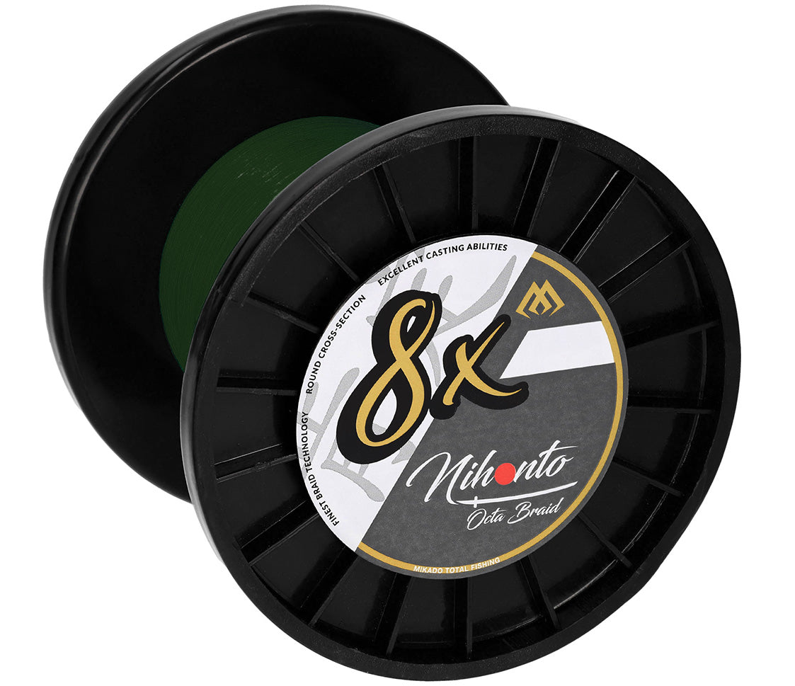 GEFLOCHTENE SCHNÜRE - NIHONTO OCTA BRAID - 0.40mm/39.8kg/3000m - GRÜN - 1 Spule