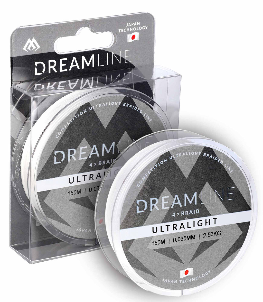GEFLOCHTENE SCHNÜRE - DREAMLINE ULTRALIGHT - 0.058mm/4.43kg/150m - WEISS - 1 Spule