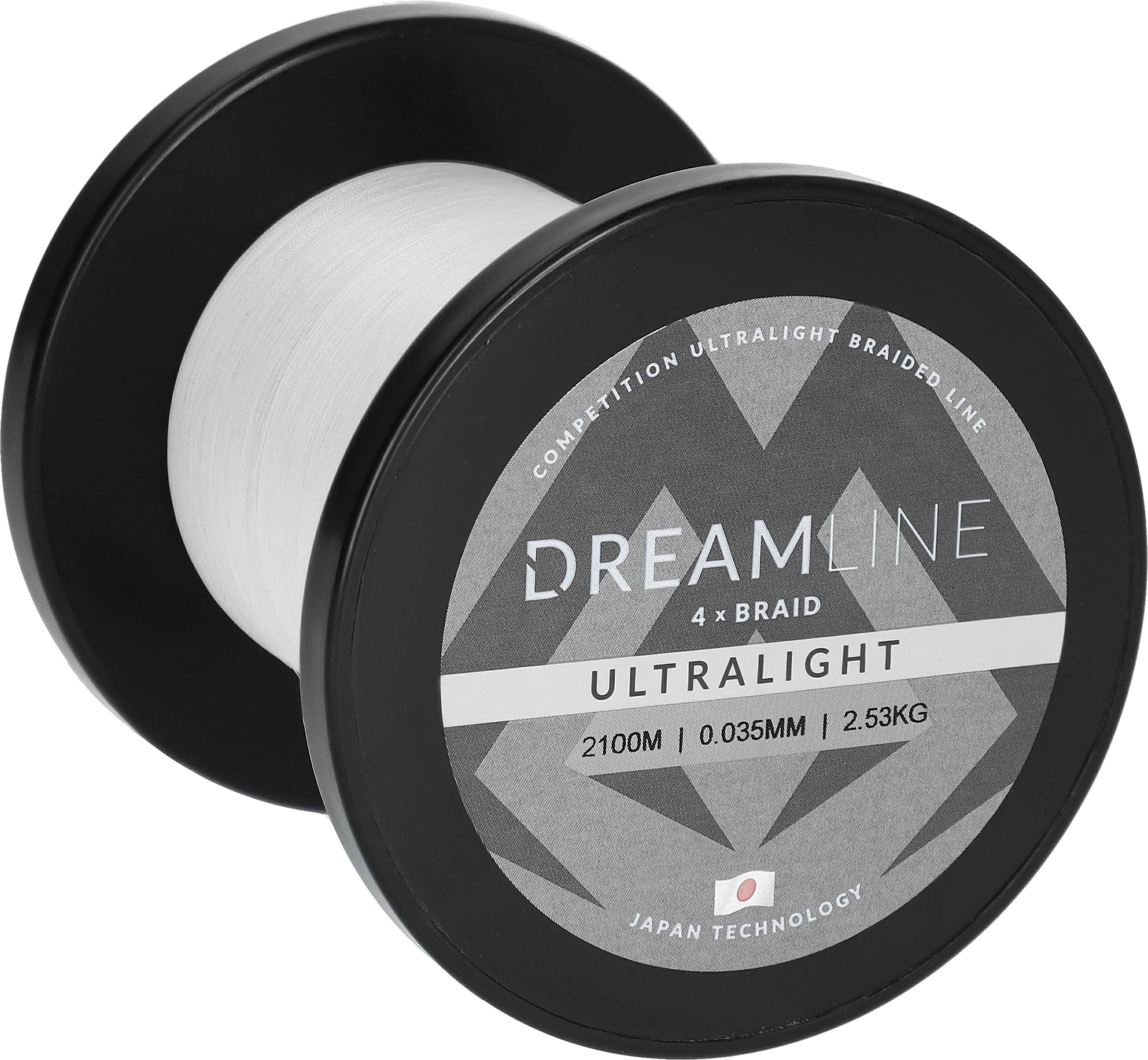 GEFLOCHTENE SCHNÜRE - DREAMLINE ULTRALIGHT - 0.035mm/2.53kg/2100m - WEISS - 1 Spule